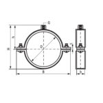 BIS Metal Pipe Clamps with Lining - Image 5
