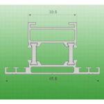 Screw Less Thermal Break Profile for 25mm Panel - Omega Profile - Image 2