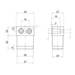 Non TB Profile for 25mm Panel - 4025 - Omega Joint - Image 2