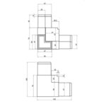 Non TB Profile for 25mm Panel - 5025 - Corner Joint - Image 2
