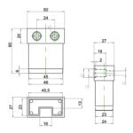 Non TB Profile for 25mm Panel - 5025 - Omega Joint - Image 2