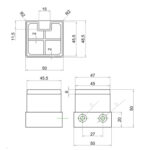 Non TB Profile for 45mm Panel - Omega Joint - Image 2