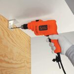 Black+Decker - (550W 10mm) Corded Electric Hammer  Drill for (Metal,Concrete & Wood Drilling) Orange/Black - Image 4