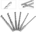 Electric Hammer Drill Bit Set Chrome Steel Straight Shank Drilling Tool 6Pcs - Image 4