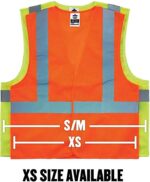 SAFETY JACKET GREEN FABRIC TYPE - SMALL - Image 3