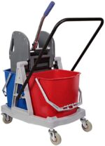 Eclat Double Mop Bucket with Trolley & Wringer - Image 2