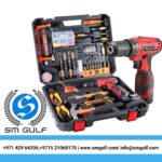 DD dedeo Tool Set with Drill, 108Pcs Cordless Drill Household Power Tools Set with 16.8V Lithium Driver Claw Hammer Wrenches Pliers DIY Accessories Tool Kit