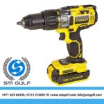 Stanley Cordless Hammer Drill- 18V 2.0 Ah/ Li-Ion Battery with Charger/ Yellow