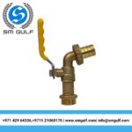 Hose Cock Plumbing Gate Valve/Gold & Yellow, 0.5