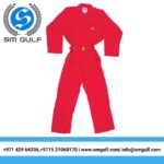 COVERALL 100% COTTON RED