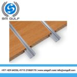 MDF - Slat board with Aluminium Inserts