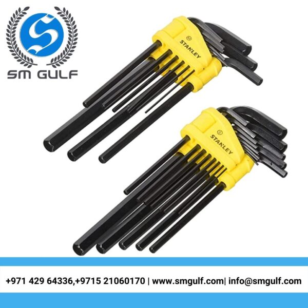 STANLEY Hex Key Set, Long Arm (18.5 x 4 x 25)