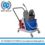 Eclat Double Mop Bucket with Trolley & Wringer