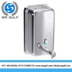 WALL MOUNTED STAINLESS STEEL SOAP DISPENSER - 500ML