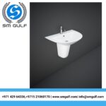 RAK CERAMICS MORNING WASH BASIN HALF PEDESTAL