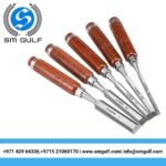 5 Professional Woodworking Chisels For Woodworking/Heavy Duty Chrome Vanadium Steel Chisel With Beech Handle