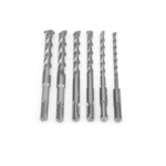 Electric Hammer Drill Bit Set Chrome Steel Straight Shank Drilling Tool 6Pcs
